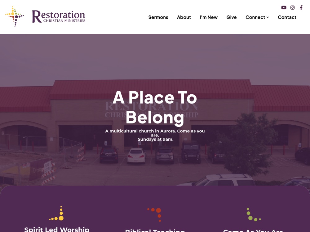 Restoration Christian Fellowship website
